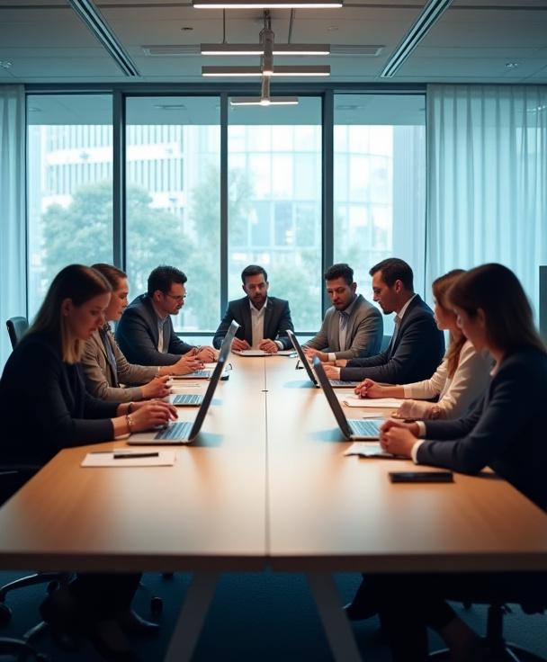 The Blåklokke Broadcast team in a creative editorial meeting.